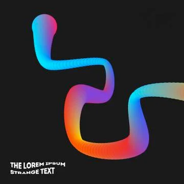 Abstract design of colourful vector elements for modern black background with Illustrazione stock