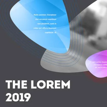 Abstract design of colourful vector elements for modern black background with イラスト素材