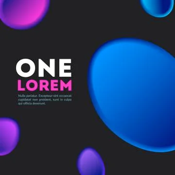 Abstract design of colourful vector elements for modern black background with Stock Illustration