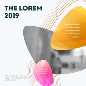 Abstract design of colourful vector elements for modern background with soft Stockillustratie