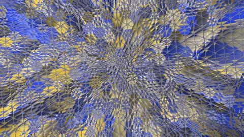 Abstract design with a combination of triangular screens Stock Illustration
