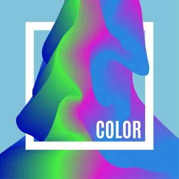 Abstract Design Creativity Background of color Waves. Frame with space for text Stock Illustration