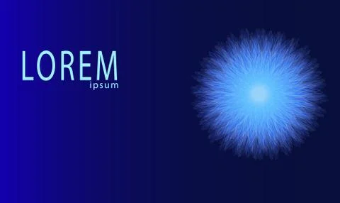 Abstract design on dark blue background Stock Illustration