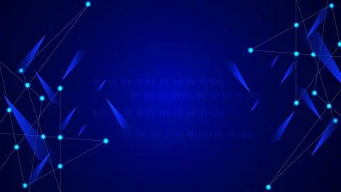 Abstract design data connecting line technology blue color illustration bac.. 스톡 일러스트