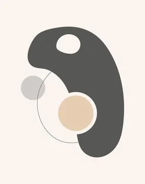 Abstract design with doodles Stock Illustration