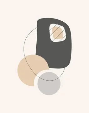 Abstract design with doodles Stock Illustration