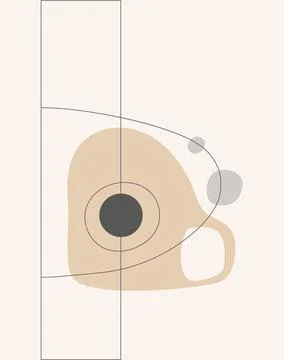 Abstract design with doodles Stock Illustration