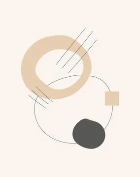 Abstract design with doodles Stock Illustration