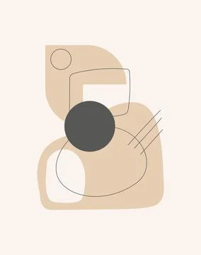 Abstract design with doodles Stock Illustration