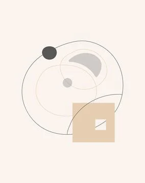 Abstract design with doodles Stock Illustration