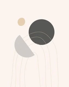 Abstract design with doodles Stock Illustration
