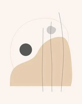 Abstract design with doodles Stock Illustration
