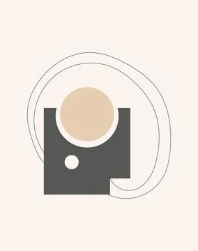 Abstract design with doodles Stock Illustration