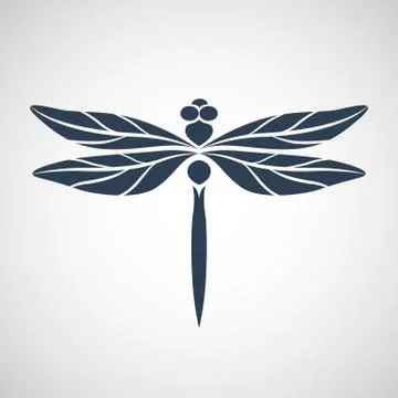 Abstract design dragonfly Stock Illustration
