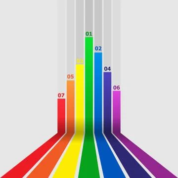 Abstract design element with colorful lines Stock Illustration