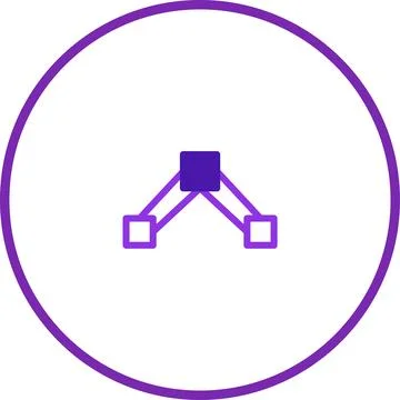 Abstract design element featuring geometric shapes in a circle, vector art Stock Illustration