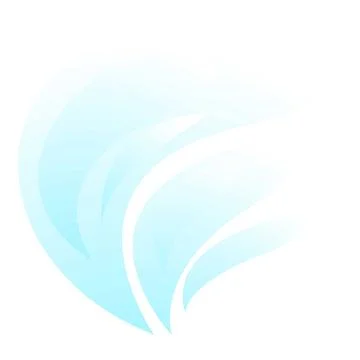 Abstract design element with a flowing blue wave pattern Stock Illustration