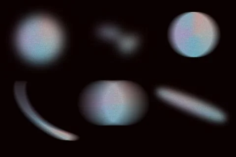 Abstract design element with soft blur and glow effect, modern translucent Stock Illustration
