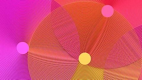 Abstract design of the elements of a round shape as a background Illustrazione stock