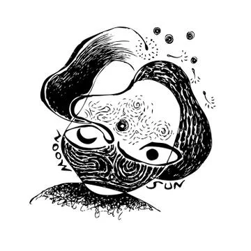 Abstract design face Stock Illustration