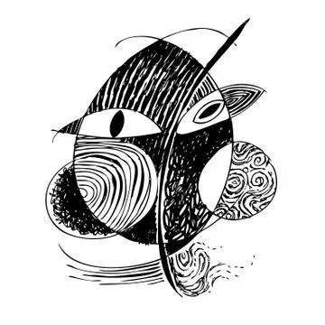 Abstract design face Illustrazione stock