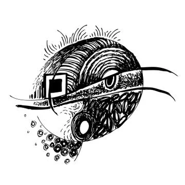 Abstract design face Stock Illustration