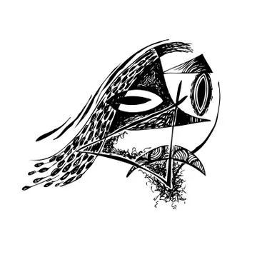 Abstract design face Stock Illustration