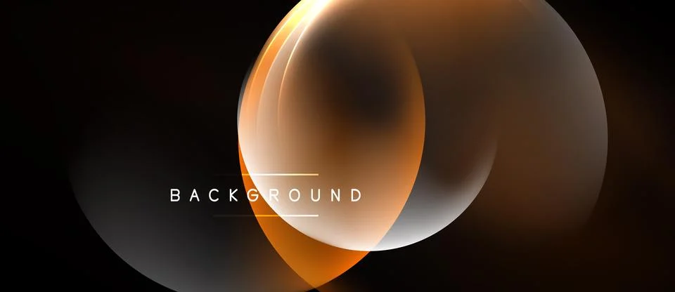 Abstract design features blurred orange shapes. Minimalist composition with.. Stock Illustration