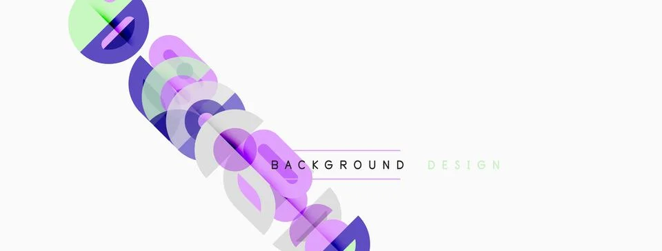 Abstract design features colorful diagonal lines, text reads background desig Stock Illustration