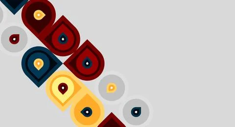 Abstract design features colorful overlapping circles, forming word ODDO. イラスト素材