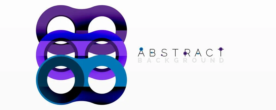 Abstract design features layered infinity symbols. Gradient colors create modern 스톡 일러스트