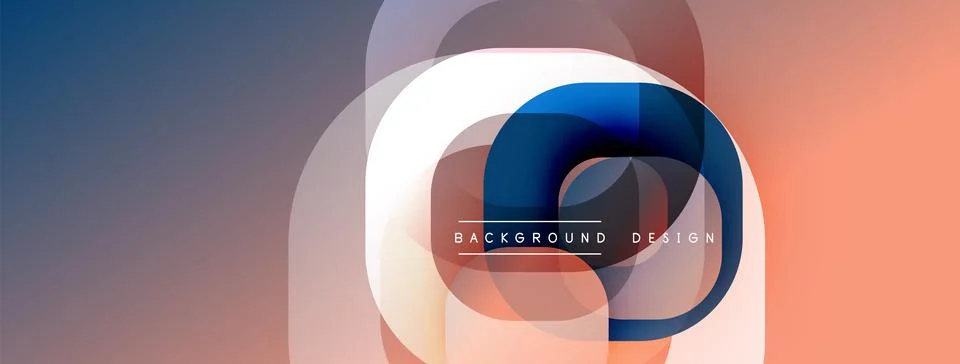 Abstract design features layered shapes, gradient colors. Soft pinks blend with イラスト素材