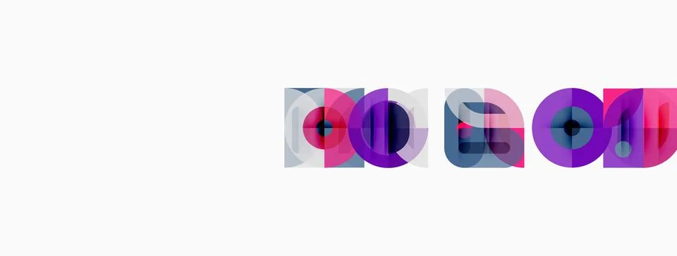 Abstract design features overlapping colorful squares, forming geometric 스톡 일러스트