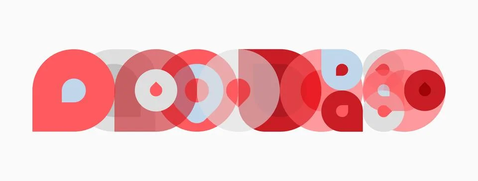 Abstract design features overlapping pink circles, creating dynamic visual 스톡 일러스트