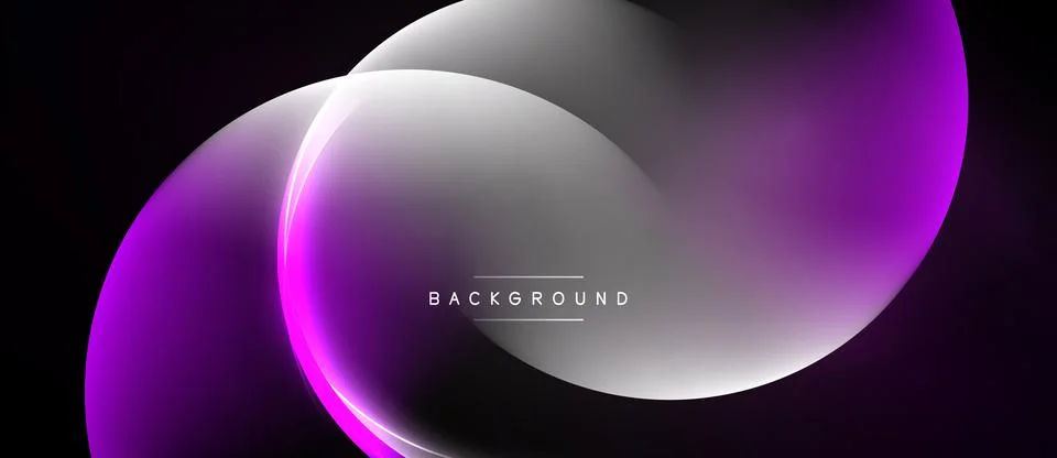 Abstract design features overlapping purple, white shapes. Gradient effect Stockillustratie