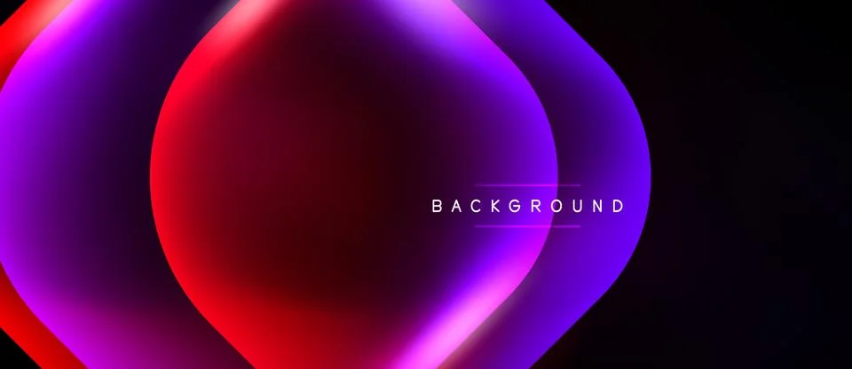 Abstract design features overlapping vibrant circles. Gradient transitions fr Stockillustratie