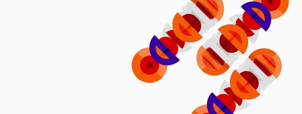 Abstract design features repeating OD text elements. Orange, purple colors 库存插图