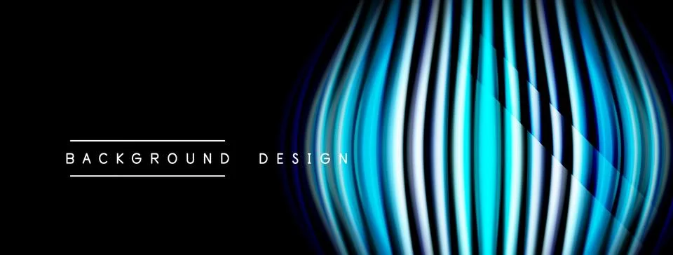 Abstract design features vibrant blue lines, creating dynamic visual effect o Illustrazione stock
