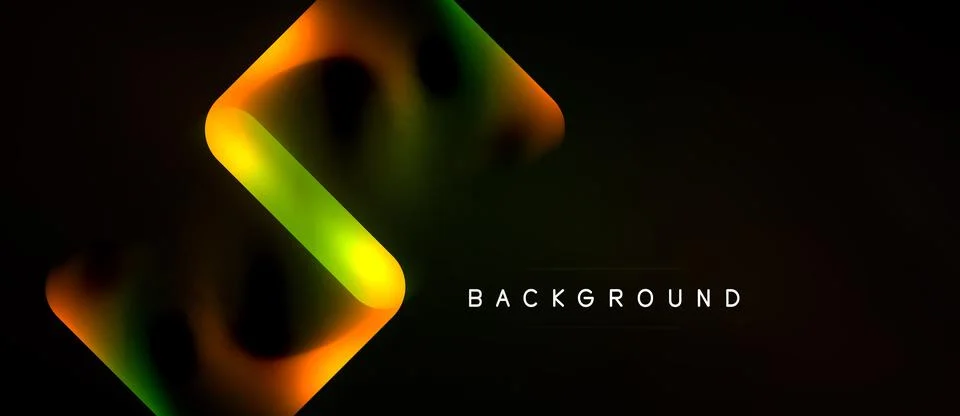 Abstract design features vibrant, flowing shapes. Gradient colors blend into Stockillustratie