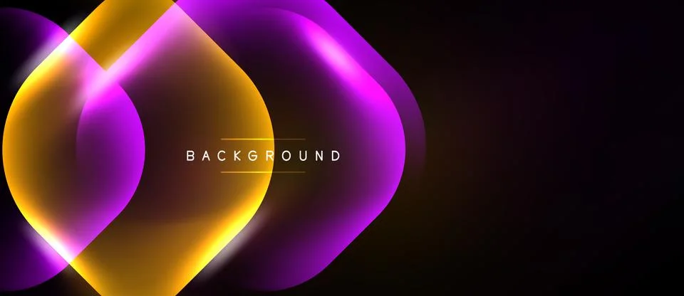 Abstract design features vibrant orange, purple gradients. Modern background Illustrazione stock