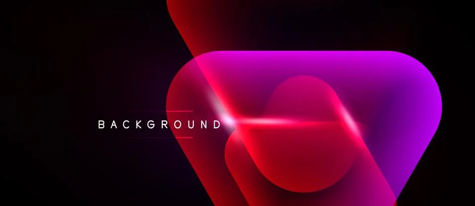 Abstract design features vibrant overlapping shapes. Gradient colors transiti Stock Illustration