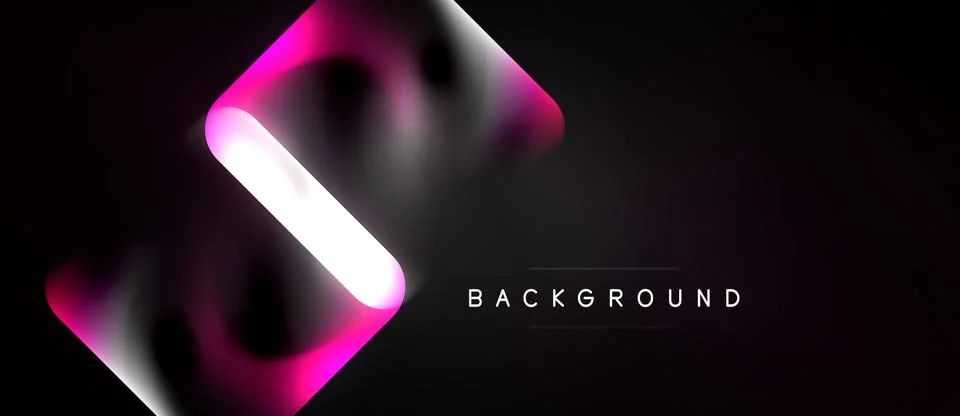 Abstract design features vibrant pink, white gradients. Dark background creat 스톡 일러스트