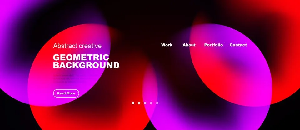 Abstract design features vibrant pink, purple hues. Geometric shapes create Stock Illustration