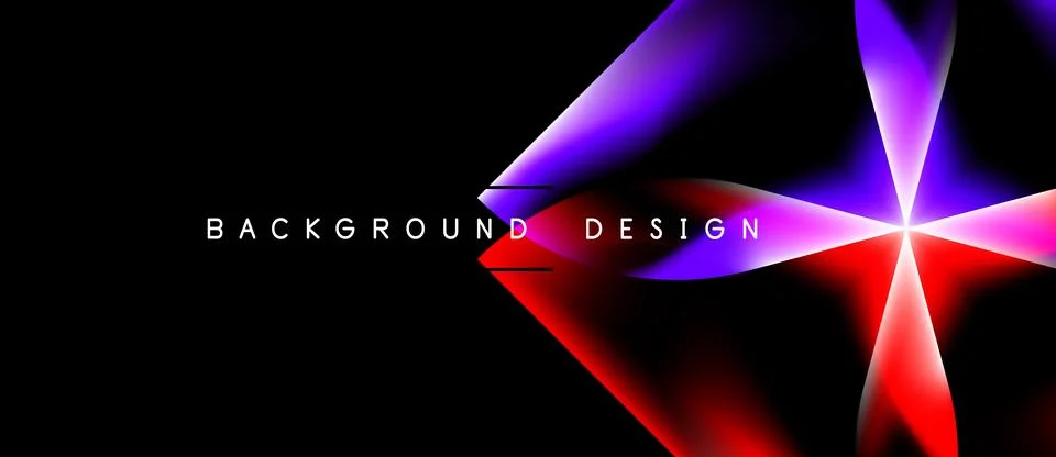 Abstract design features vibrant red, purple gradients against black backdrop 스톡 일러스트