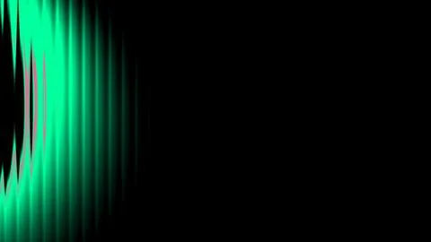 Abstract design features vibrant turquoise vertical light beams fading into a Stock Illustration