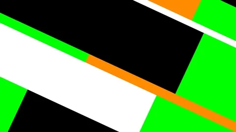 Abstract design featuring diagonal stripes of black white and bright orange Video stock 341824180