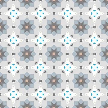 Abstract design featuring an intricate and unique pattern of geometric shapes Stock Illustration
