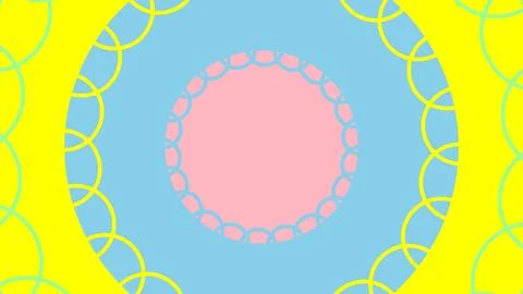 Abstract design featuring a pink central circle with a lace edge, set against Illustrazione stock