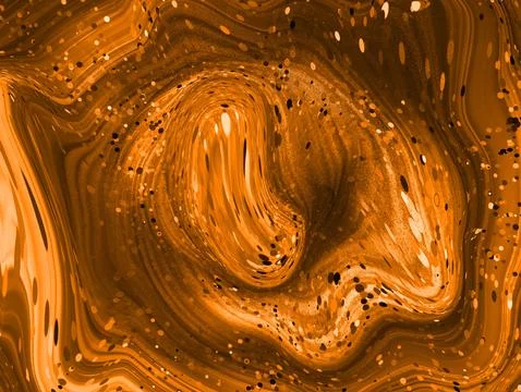Abstract design featuring swirling patterns in shades of brown and orange. 스톡 일러스트