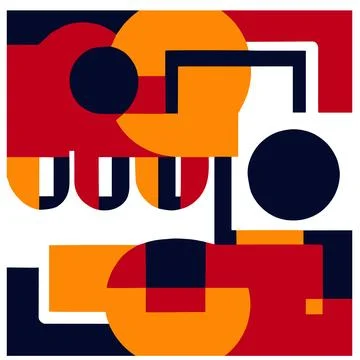 Abstract design featuring various shapes and forms 스톡 일러스트
